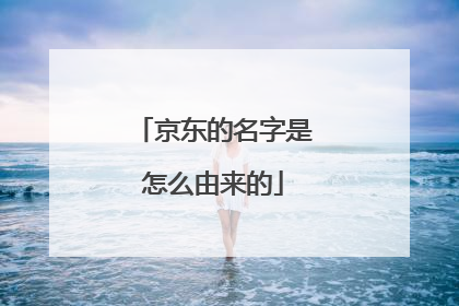 京东的名字是怎么由来的