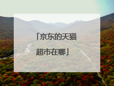 京东的天猫超市在哪