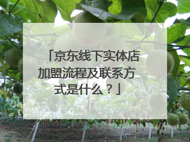 京东线下实体店加盟流程及联系方式是什么?