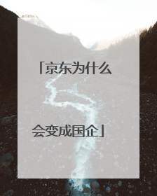 京东为什么会变成国企