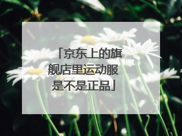 京东上的旗舰店里运动服是不是正品