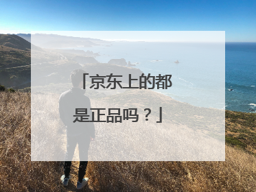 京东上的都是正品吗?