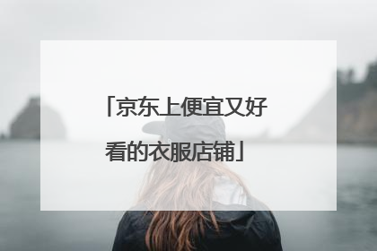 京东上便宜又好看的衣服店铺