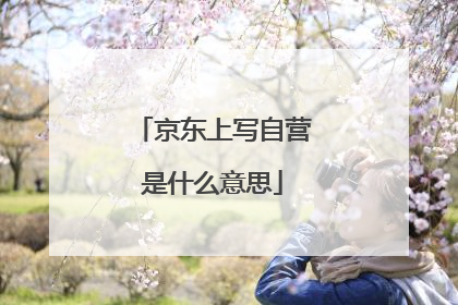 京东上写自营是什么意思