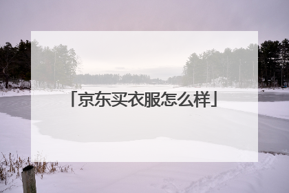 京东买衣服怎么样