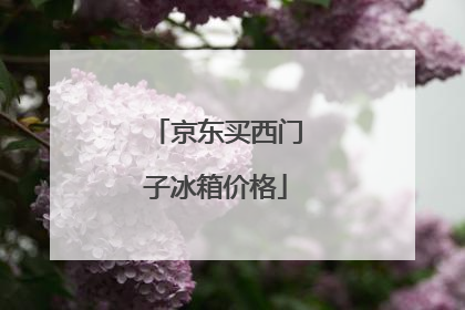 京东买西门子冰箱价格