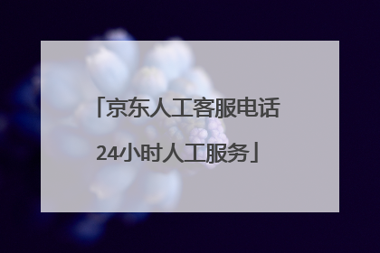 京东人工客服电话24小时人工服务