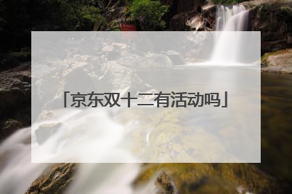 京东双十二有活动吗