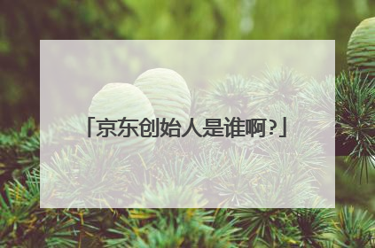 京东创始人是谁啊?