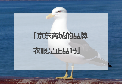 京东商城的品牌衣服是正品吗