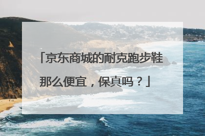 京东商城的耐克跑步鞋那么便宜，保真吗？