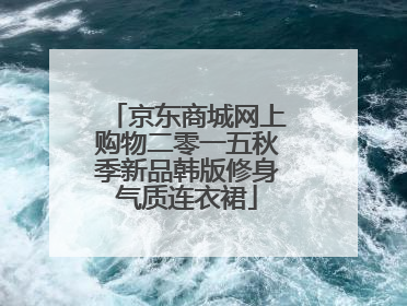 京东商城网上购物二零一五秋季新品韩版修身气质连衣裙