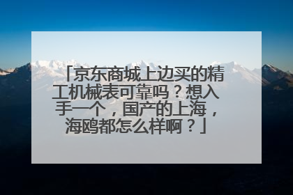 京东商城上边买的精工机械表可靠吗?想入手一个,国产的上海,海鸥都怎么样啊?