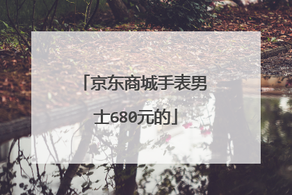 京东商城手表男士680元的