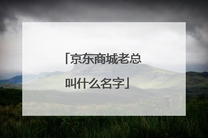 京东商城老总叫什么名字