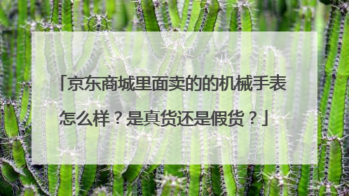 京东商城里面卖的的机械手表怎么样?是真货还是假货?
