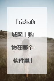 京东商城网上购物在哪个软件里