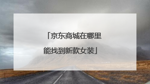 京东商城在哪里能找到新款女装