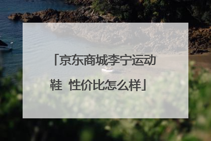 京东商城李宁运动鞋 性价比怎么样