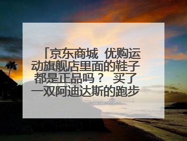 京东商城 优购运动旗舰店里面的鞋子都是正品吗? 买了一双阿迪达斯的跑步鞋G60187