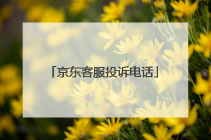 京东客服投诉电话