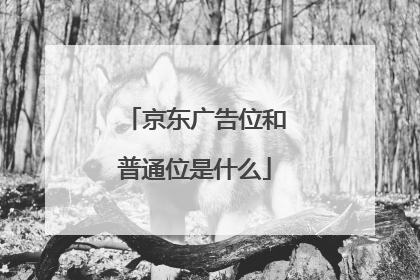 京东广告位和普通位是什么