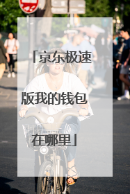 京东极速版我的钱包在哪里