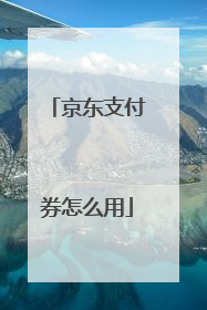 京东支付券怎么用
