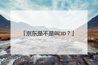 京东是不是叫JD?