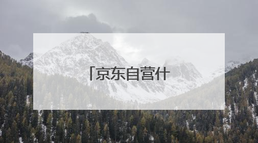 京东自营什么意思?