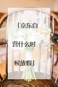 京东自营什么时候放假