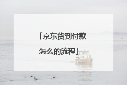 京东货到付款怎么的流程
