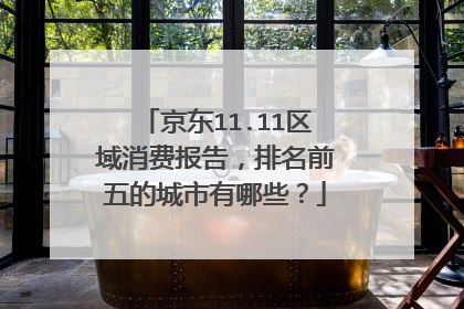 京东11.11区域消费报告,排名前五的城市有哪些?