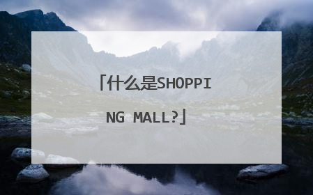 什么是SHOPPING MALL?