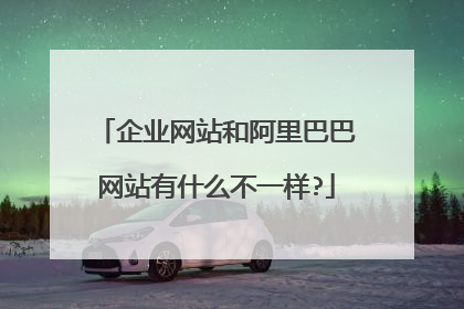 企业网站和阿里巴巴网站有什么不一样?