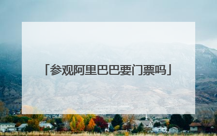 参观阿里巴巴要门票吗