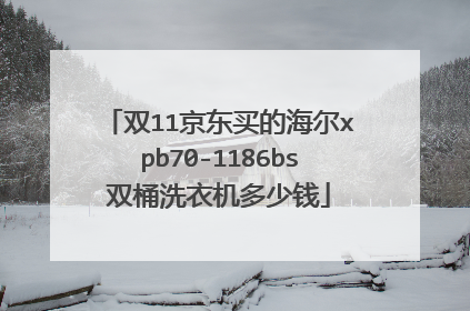 双11京东买的海尔xpb70-1186bs双桶洗衣机多少钱