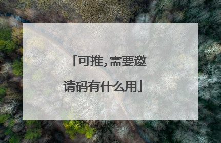 可推,需要邀请码有什么用