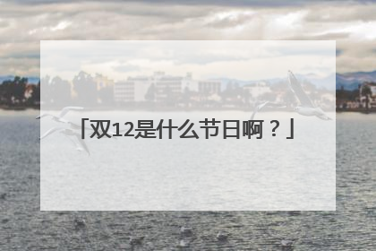 双12是什么节日啊？
