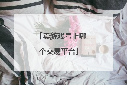 卖游戏号上哪个交易平台