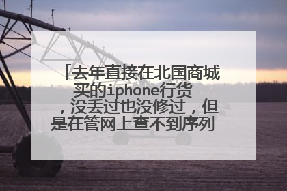 去年直接在北国商城买的iphone行货，没丢过也没修过，但是在管网上查不到序列号 这是什么原因