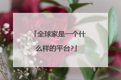 全球家是一个什么样的平台?