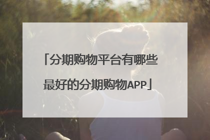 分期购物平台有哪些 最好的分期购物APP