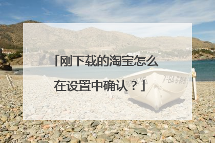 刚下载的淘宝怎么在设置中确认？
