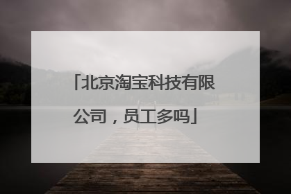 北京淘宝科技有限公司,员工多吗