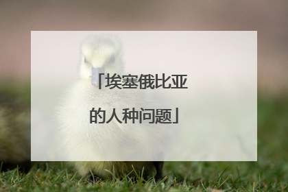 埃塞俄比亚的人种问题