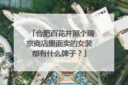 合肥百花井那个瑞京商店里面卖的女装都有什么牌子?