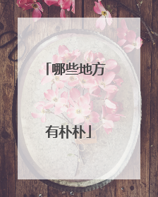 哪些地方有朴朴