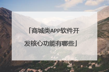 商城类APP软件开发核心功能有哪些