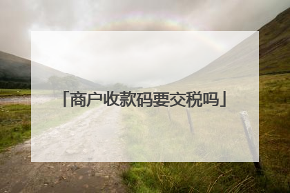 商户收款码要交税吗